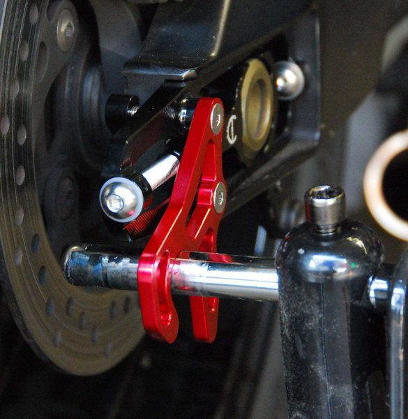 Cnc chain adjuster stand lift forks set red