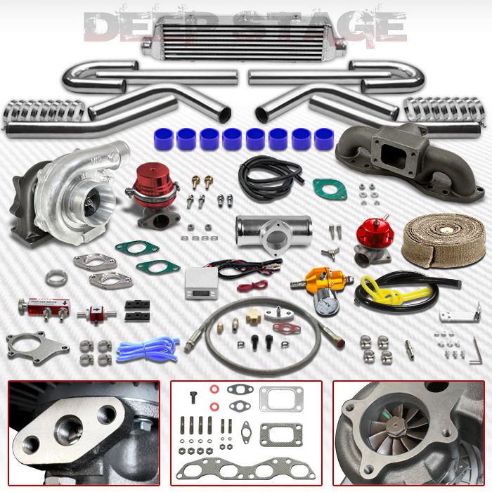 T04e 13pc turbo kit+intercooler+cast manifold+wg 91-98 240sx s13 s14 sr20det