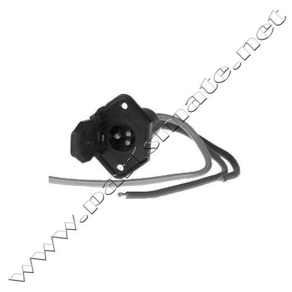 Sierra wh10540 trolling motor plug & socket - 8ga. / 8ga 24v 3 w