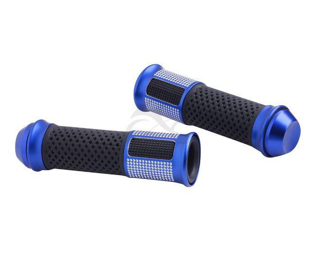 Motorcycle 7/8" 22mm handle bar hand grip rubber gels for sports bike + bar end 