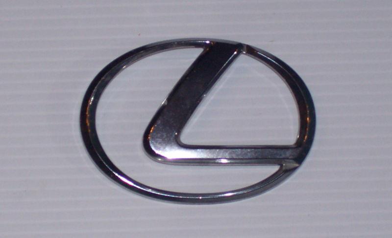  lexus chrome emblem 3 7/8 inches wide