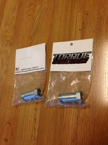 Two (2) torque solutions oxygen sensor spacers kit wide band heated front & rear