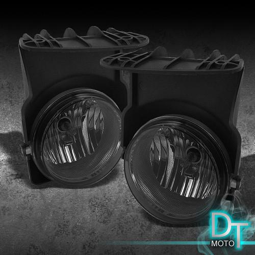 Smoke 03-06 sierra bumper fog driving lights lamps w/ switch+relay+wire smoked