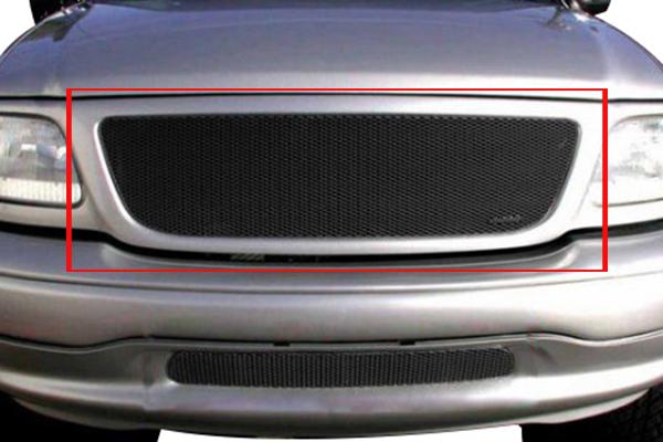 1999-2002 ford expedition grillcraft black upper grille mx-series for1202b grill