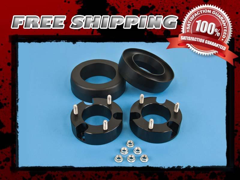 Black aluminum block lift kit front 2" rear 1.5" coil spacer 4wd 4x4