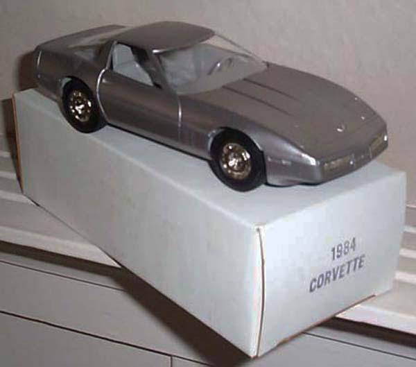 Gm 1984 corvette gold coupe promotional model new in the box