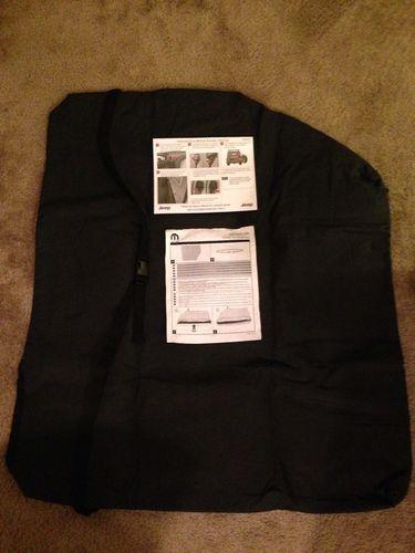 2007-2013 new mopar oem jeep wrangler 2 door freedom top storage bag!!  black!!