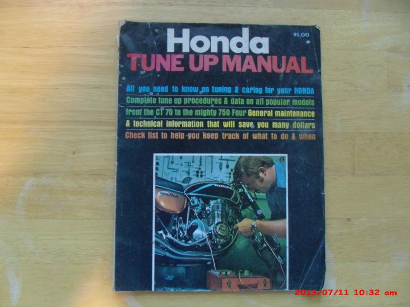 Honda motorcycle shop service repair tune up manual ct 70 to 750 four