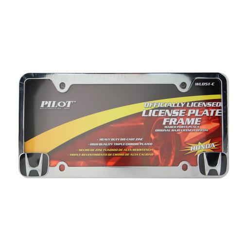 Pilot chrome, honda license plate frame wl051-c