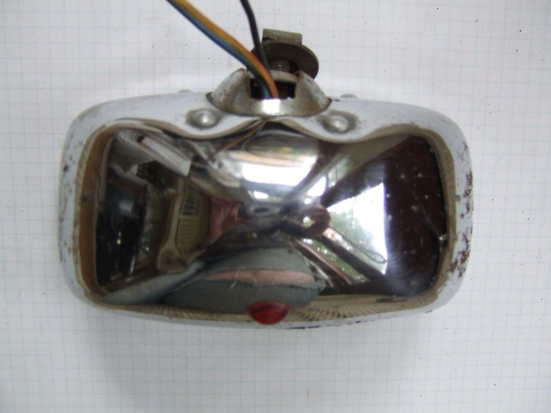 3 1/2"x 6" auxilary driving light 13 ribs across clear glass lens rounded chrome