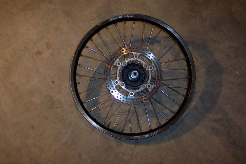 Kawasaki kx450 kx450f kx 450 front wheel rim axle rotor moose 07