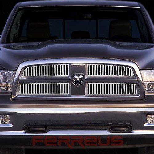 Dodge ram 09-12 vertical billet polished stainless truck grill insert add-on