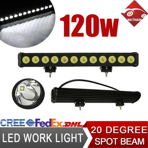 120w cree led spot work light offroad truck lamp 4x4 truck pickup van suv 240w