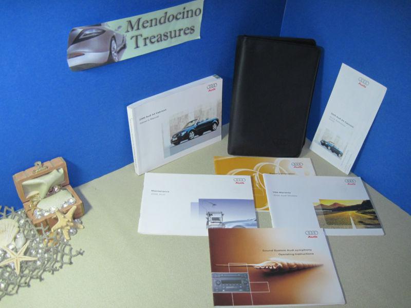 2005 audi a4 cabriolet owners manual package & case fast free u.s. priority ship