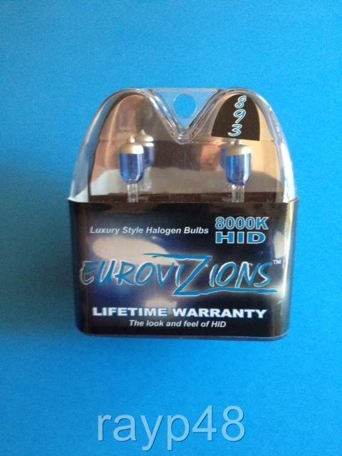 White/blue tint 893 880 899 xenon hid look foglights bulbs fog lights 8000k new!