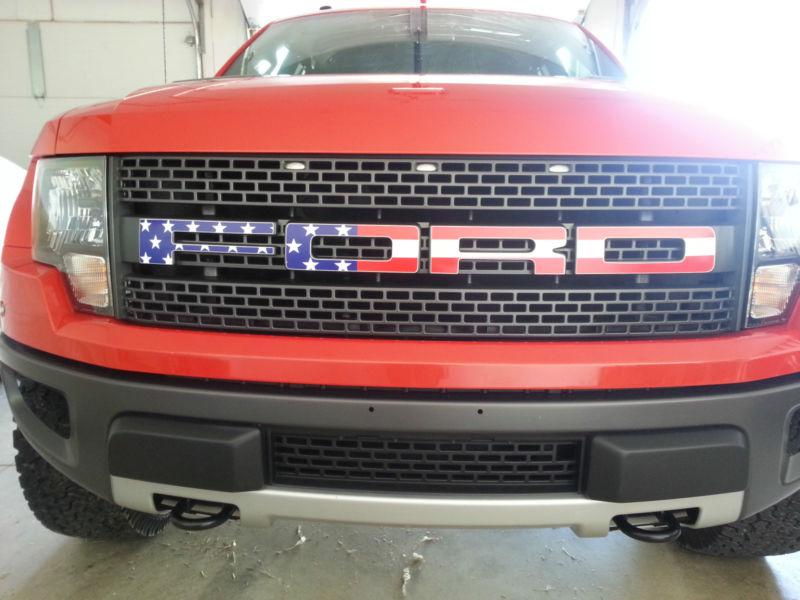 2013 ford raptor grille emblem decal american flag
