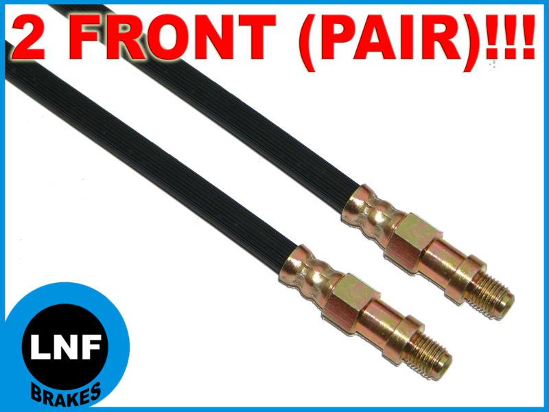 64 65 66 67 pontiac tempest, lemans, gto - drum brake hose front set x2