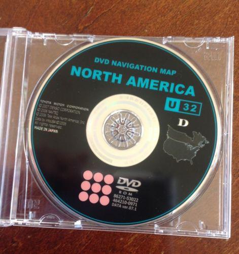 Oem toyota/lexus gen 5 gps nav map dvd u32 data ver.07.1 