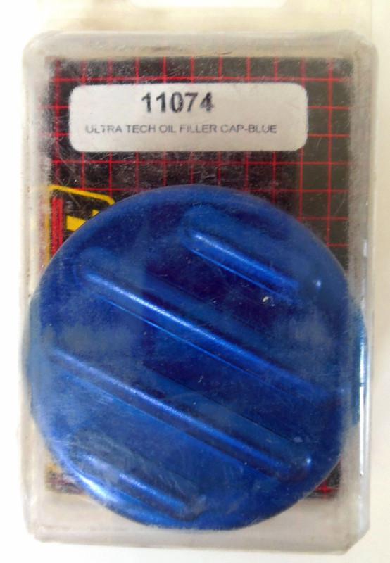 New oil fill cap blue sealed russell ultra tech   street rod  muscle car 11074