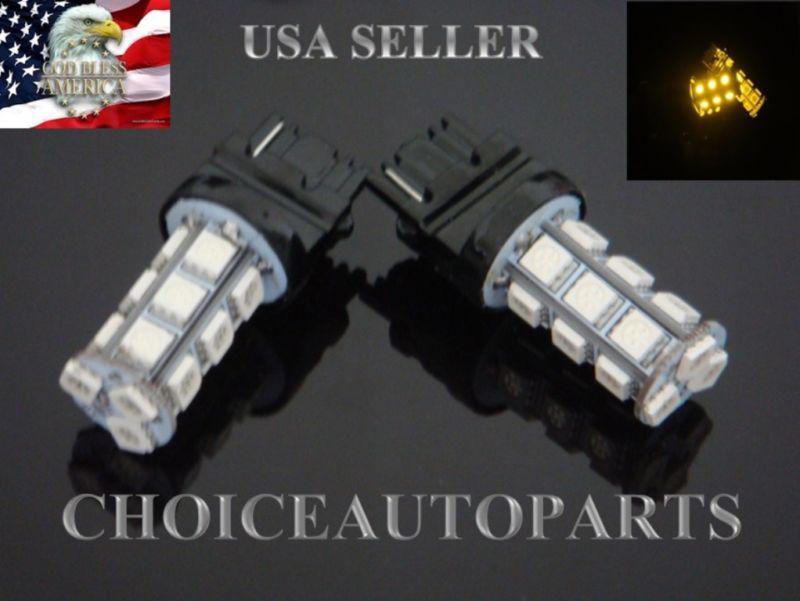 10 pcs t25 18 smd 5050 3156 yellow, turn signal,side marker, reverse light 12v