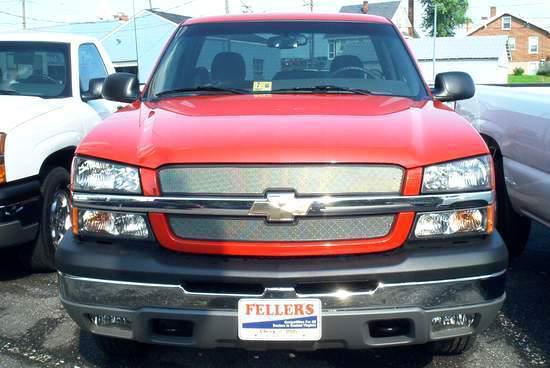 03 04 05 06 chevy silverado grill insert silver race grille