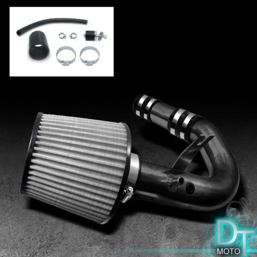 Stainless washable cone filter + cold air intake 00-05 neon sohc black aluminum