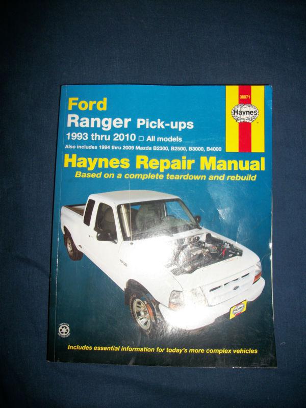 Haynes repair manual for ford ranger 1993-2010