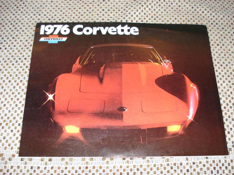 1976 chevy corvette sales catalog dealer brochure rare!