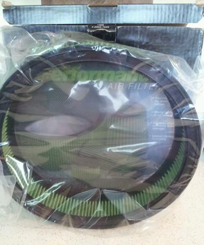 Green filter usa 2012 high performance reusable universal round 14x3 air filter