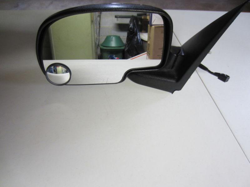 Left side power mirror 99-02 chevy silverado, chrome, no heat.