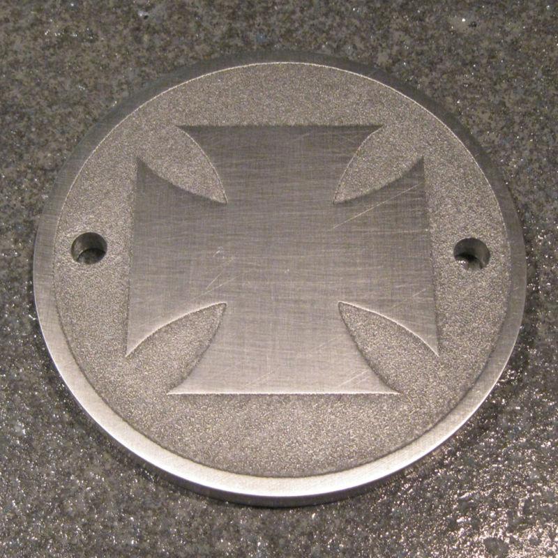  custom etched aluminum points cover harley custom chopper bobber