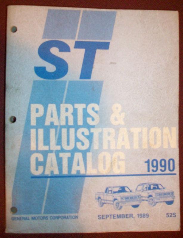 1990 chevrolet gmc s/t 10 s10 truck factory parts & illustration catalog manual