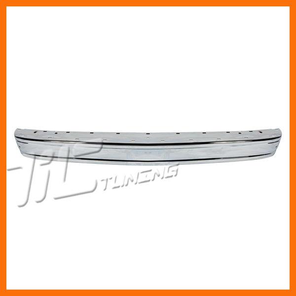 85-94 gmc safari van rear bumper face bar gm1102155 chrome steel strip&cap holes