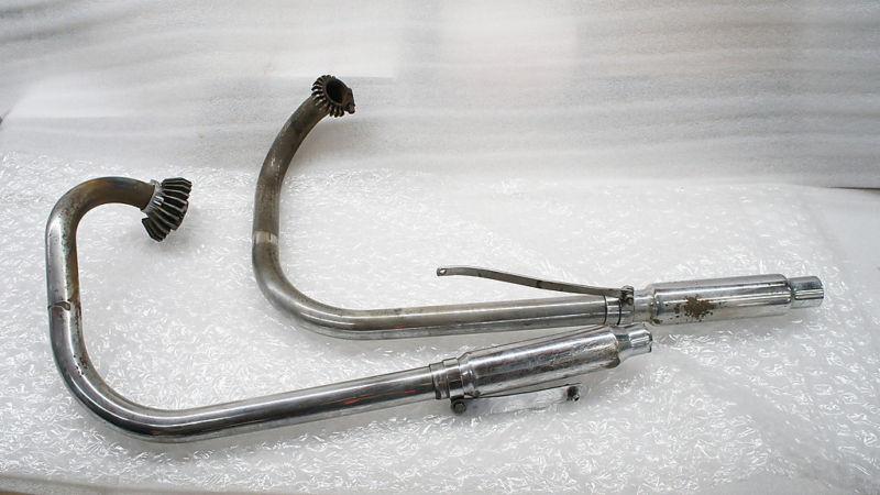 1971 triumph t120r bonneville t120 tr6 650 oif *399 exhaust pipes & headers