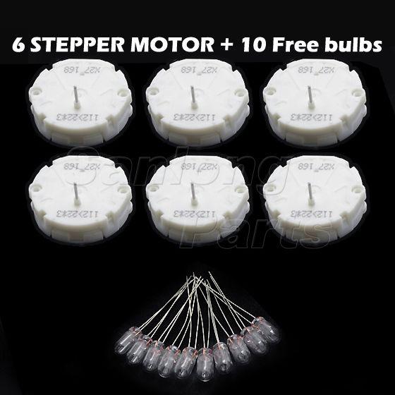 6 instrument cluster gm stepper motors x27-168 x27.168 x27 + 10 free light bulbs