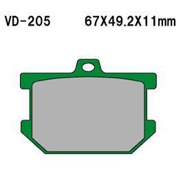 Vesrah vd-205 organic brake pads front fits yamaha xs750 1977-1979