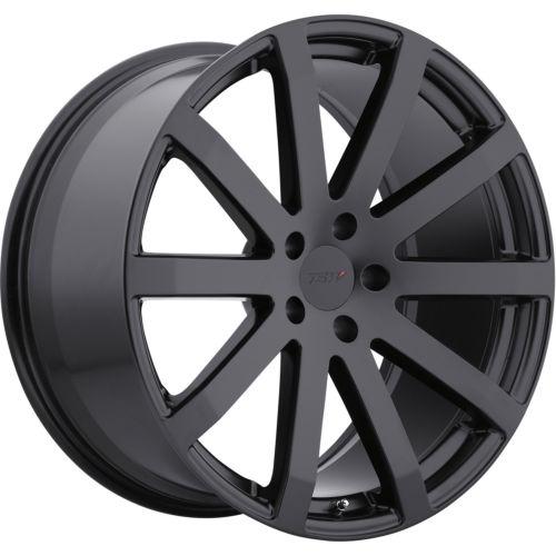 20x8.5 black tsw brooklands wheels 5x120 +35 honda pilot ridgeline