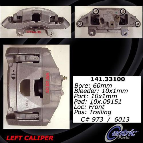 Centric 141.33100 front brake caliper-premium semi-loaded caliper-preferred