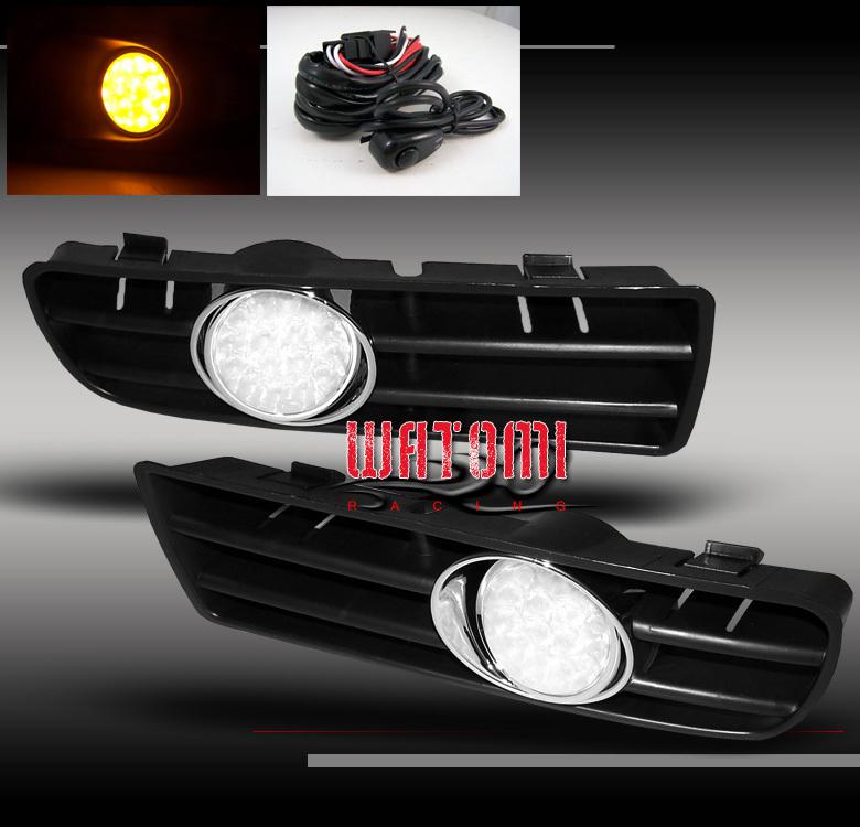 99-04 vw golf gti vr6 led bumper fog light w/oem switch