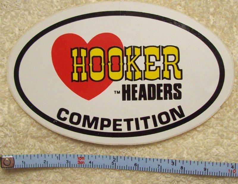 Hooker headers competition   racing sticker - decal