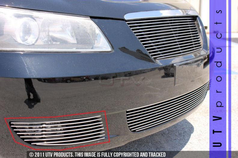 Fits: 2006 - 2008 hyundai sonata 2pc chrome "phantom" fog light billet grille