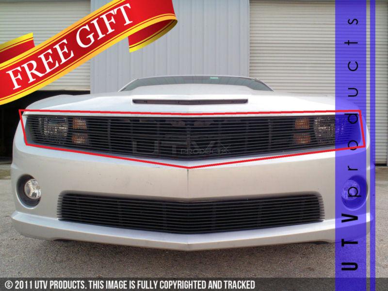  2010 2011 2012 2013 chevy camaro ss & v6 phantom billet grille upper kit black