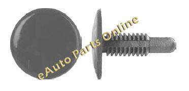 1/4” (6.4mm) hole size trim panel retainers black nylon ford # 388930- s 50/pk