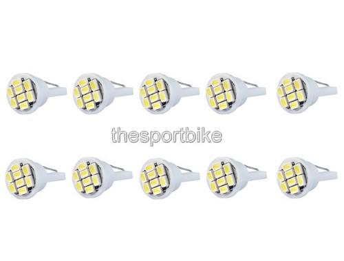 10x car ultra white 8 led lamp 3020 smd t10 w5w side wedge light bulbs 006-10