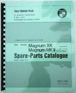 Puch magnum ii and magnum mkii moped parts manual