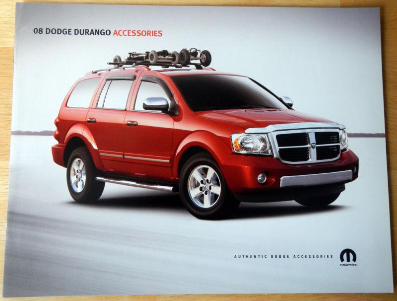 New 2008 dodge durango accessories dealer catalog brochure