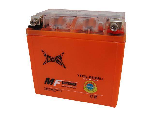 Ytx5l-bs battery for yamaha ttr230e 06-07 / honda crf150f crf230f crf250x 03-09