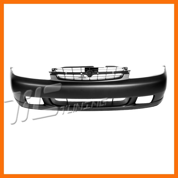 99 nissan altima primered front bumper cover w fog lamp hole facial