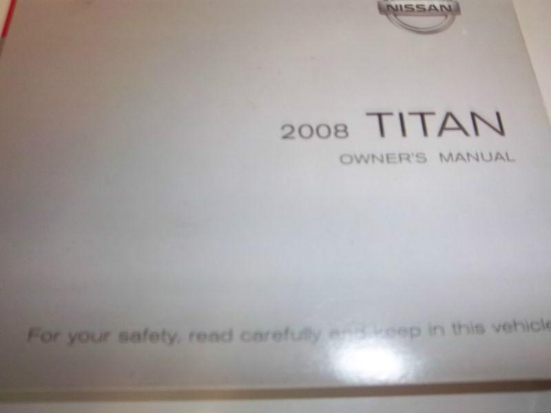 2008 nissan titan owners manual