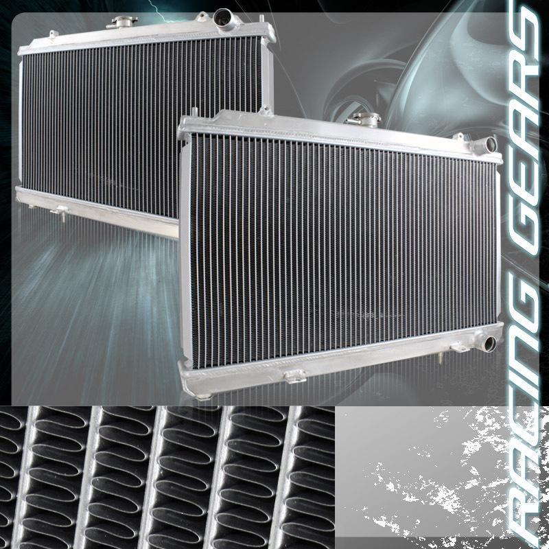 95-98 nissan 240sx s14 manual transmission mt dual row 2 core aluminum radiator